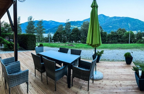 Zell am See Apartment | Lake View Lodges - Terrace, Terrace & BBQ