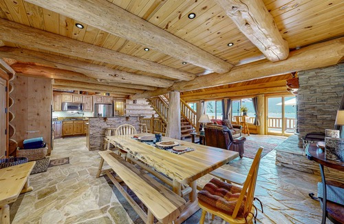 Tamarack Resort Cabin | Lakefront cabin with game room, sauna, lake views, private beach, grill, deck