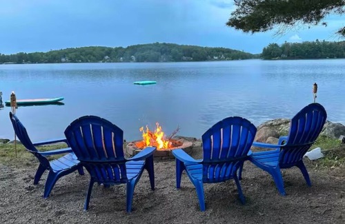 Orrington Cabin | Lakefront Cottage w/Private Dock+60 mins to Acadia National Park