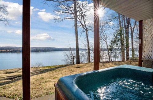 Winchester House | Lakefront: Dock, Hot Tub, Fire Pit & Home Theater