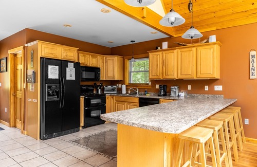 Dover-Foxcroft House | Lakefront house on Sebec Lake, ME. Fast WiFi, pet friendly, ATV access, chef!