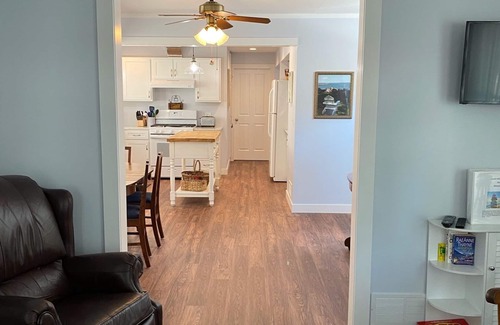 Lakeside House | Lakeside OH Cottage, large porch, lake views, steps to park & shopping