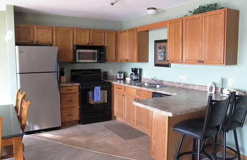 Eagle River Condo | Lakeview 1BR/2BA Condo at Wild Eagle Lodge – Cozy Retreat on the Eagle River Cha