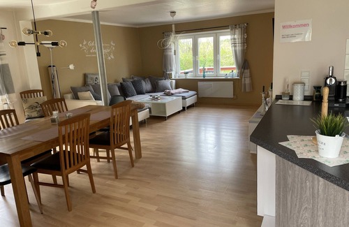 Markaryd House | Large cozy house with a fireplace and pool for 8 people right on the river