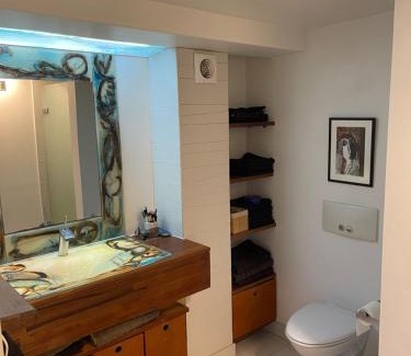 Slagelse Apartment | Large cozy living room with bedroom, bathroom
