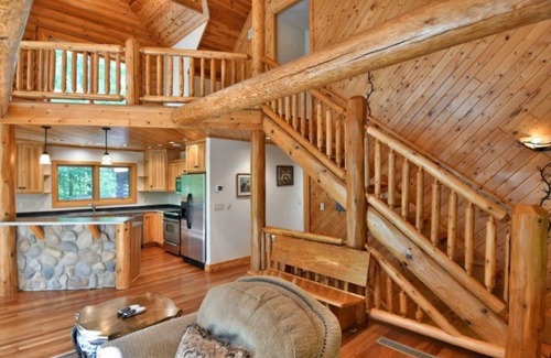 Clam Falls Cabin | Large cozy log cabin in Wisconsin, Close to miles of ATV/UTV trails