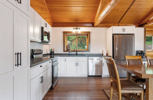 Whitewood Cabin | Large Log Home Overlooking Creek!