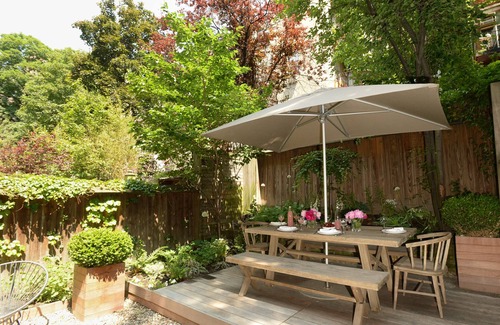Central Park West Apartment | Large Park Block Duplex With Garden, private entry, in 80ies On Upper West Side