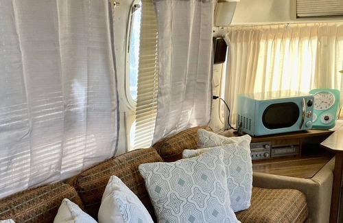 Cascade-Chipita Park House | LD5 Vintage Airstream Camper with Private Patio and Hot Tub!