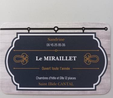 Saint-Illide Bed & Breakfast | Le Miraillet, chambre hôte
