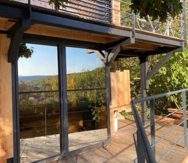 Osenbach House | Le Moonloft insolite Tiny-House dans les arbres & 1 séance de sauna pour 2 avec vue panoramique