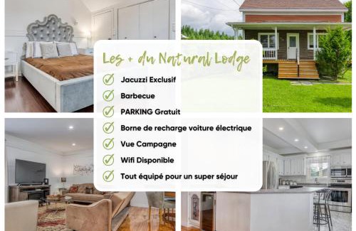 Stratford Ski Chalet | Le Natural Lodge - Idéal Famille & Groupe x8 - Weekend & Vacances Détente - Jacuzzi Vue Campagne Dégagée - Quartier Calme - Jardin - Terrasse - Barbecue - 10min des lacs - Parking privé & Borne Voiture Électrique - Check In Flexib - Linge de maison fourni