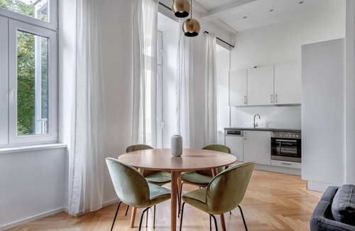 Leopoldstadt Apartment | Leopoldstadt 2br w/balcony, nr Danube & Prater, by Blueground