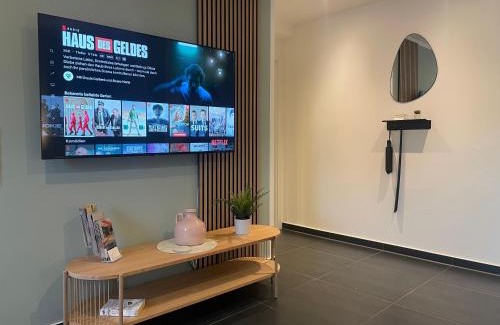 Wenden Apartment | LIGHTPLACE Größere Gruppen 4 Einzelzimmer Boxspring Smart TV Biergarten Restaurant
