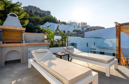 Lindos Villa | Lindos Shore Summer House with Jacuzzi and sea view !