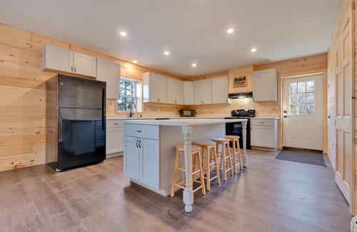 Gray House | Little Sebago Lake Home with Boat Slip
