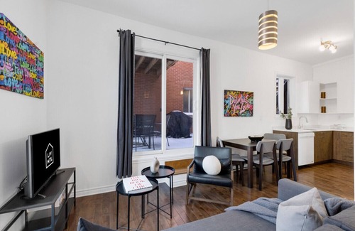 Plateau Mont Royal Apartment | LiV MTL 202 Deluxe 1BR Suite + Big Rooftop Patio