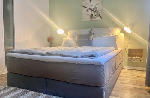 Saarbruecken Apartment | Living at Saarpartments -AdultsOnly- 2 Bedrooms, Kitchen - Business & Holiday Apartments for Long- and Short term Stay, 3 min to Train Station, Secure E-Bike Parking!