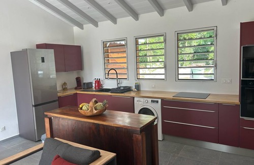 Deshaies Villa | Lodge Belle Nature, Piscine Privée,grand Jardin. 900m de la Plage de Grande Anse
