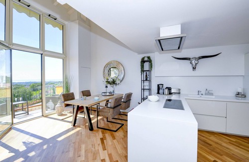 Puegnago del Garda Apartment | Loft la Torretta with lake view and pool