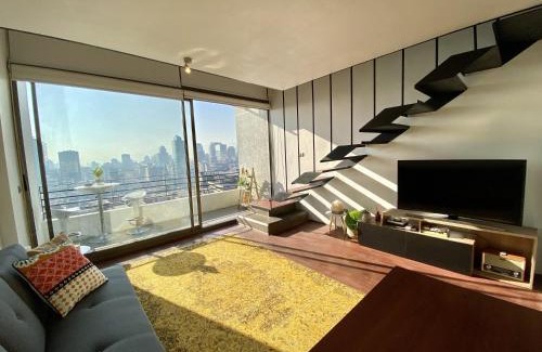 Downtown Santiago Apartment | Loft Panoramico - Home Office Laundry Pool Wifi