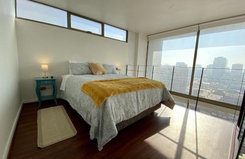 Downtown Santiago Apartment | Loft Panoramico - Home Office Laundry Pool Wifi
