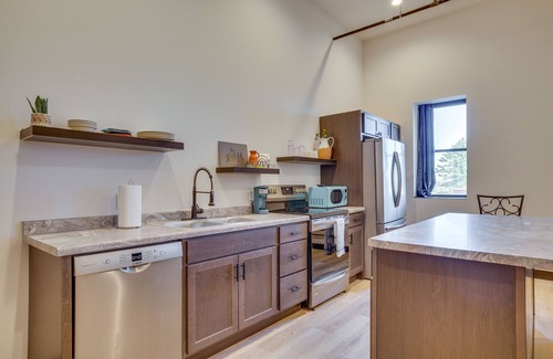 Cashton Apartment | Loft-Style Downtown Cashton Studio: Dogs Welcome!