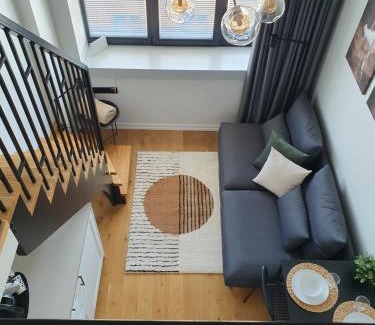 Old Town Apartment | Loft Style Studio Apartment- Free Parking- Free Gym- Keyless Access