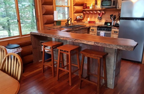 McGregor Cabin | Log Cabin living on beautiful Lake Minnewawa-call for LAST MINUTE AVAILABILITY
