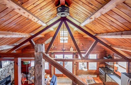 Clemons Cabin | Log Cabin w/Hot Tub minutes to Lake George Marina