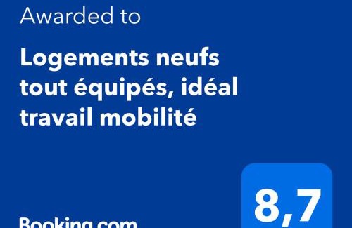 Le Creusot Apartment | Logements neufs tout équipés, idéal travail mobilité