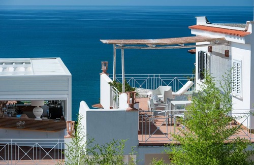 Villammare Apartment | Loggia Appartment with large sea view terrace and swimming pool