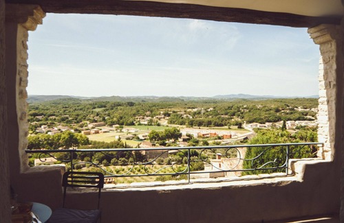 Vezenobres Apartment | L’Ostal Bestòrt, Studio-terrasse with view, STUDIO
