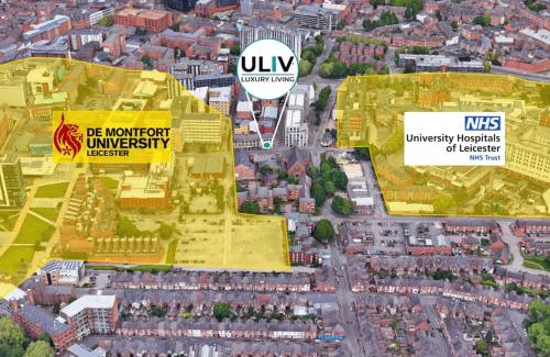 Oadby Apartment | Lovely 1 Bed Studio 2B near Royal Infirmary and DMU