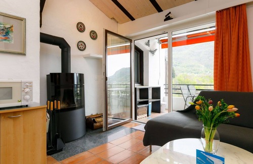 Capriasca Apartment | Lovely apartment for 4 people with pool, WIFI, TV, patio, panoramic view and parking