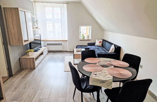 Broumov Apartment | Lovely apartment for 4 guests with WIFI, TV and parking