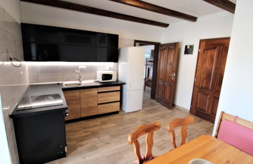 Zupanovice Apartment | Lovely apartment for 9 guests with pool, WIFI, TV, patio, pets allowed and parking
