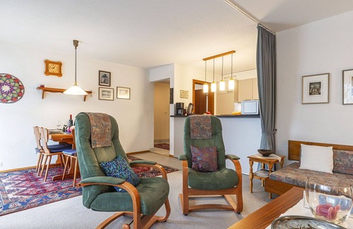 Champery Apartment | Lovely apartment for 4 guests with WIFI, TV, balcony and panoramic view