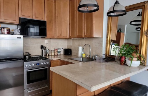 Ukrainian Village Apartment | Lovely Apt with Queen Beds, Fireplace, Close to Subway, Sleeps 4