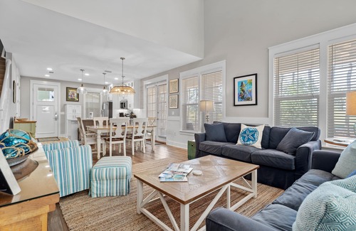 Laurel Grove House | Lovely Beach Cottage w/6-Seat GOLF CART! Pool, Beach Tram, Golf Course Views