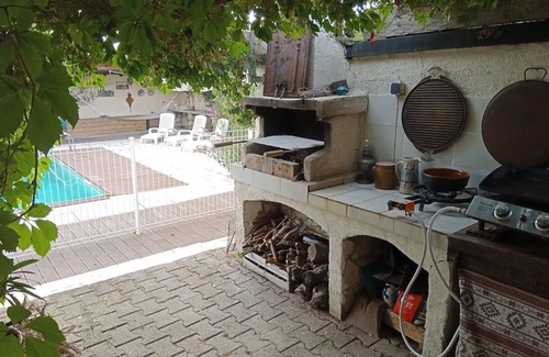 Canaules-et-Argentieres Apartment | Lovely spacious one level gîte with shady terraces, pool, billiard/music room