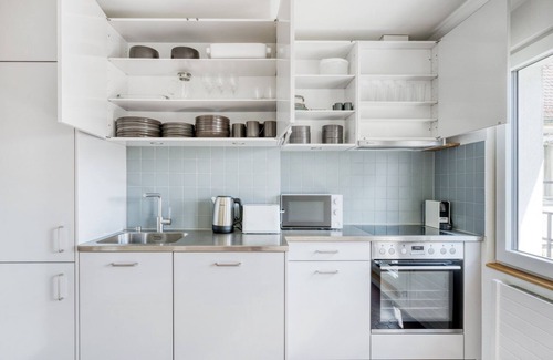 District 8 Apartment | Lovely Mühlebach 2.5 Room 2 mins walk to market, by Blueground