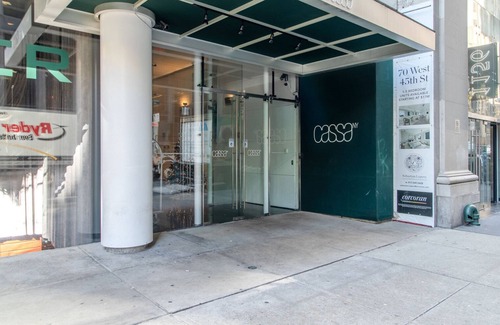 Central New York City Apartment | Lovely Midtown 2BR, Gym, Rooftop, W/D, Doorman, by Blueground