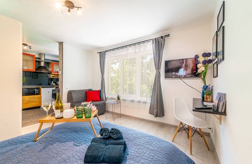 Zemgale Suburb Apartment | Lovely Studio with delicate touches to deliver the perfect Home Feeling