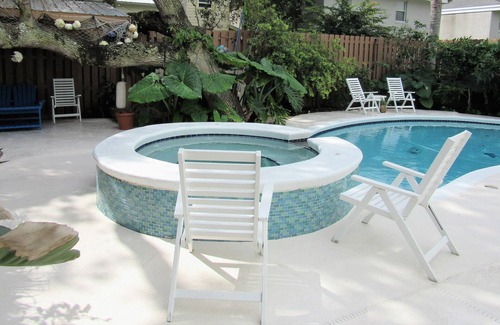 Coquina Gables House | LunaSea Beach House - Family friendly, steps to beach, private pool & hot tub