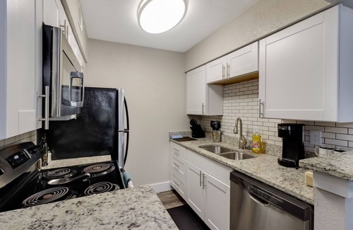 South Arlington Apartment | Lux 2bd King Bed, Park & Walk to AT&T, Global Life