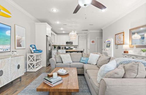 Miramar Beach House | Lux Beatles themed beach home, 5 min WALK to Beach + Golf Cart, Dog Friendly!