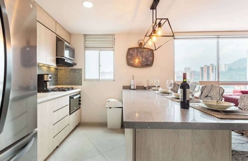 Sabaneta Apartment | Luxe Apartment: By Medellín, Park, Dining, Nightlife, Fast WiFi & Self Check-in