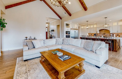 Rock Creek House | Luxe, dog-friendly estate with hot tub, theater, gym, playhouse & 4 fireplaces