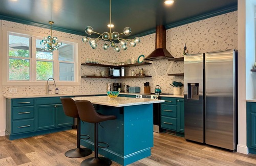 Mount Airy House | Luxe Escape: Walk to Main St, Hot Tub, Spa Bath